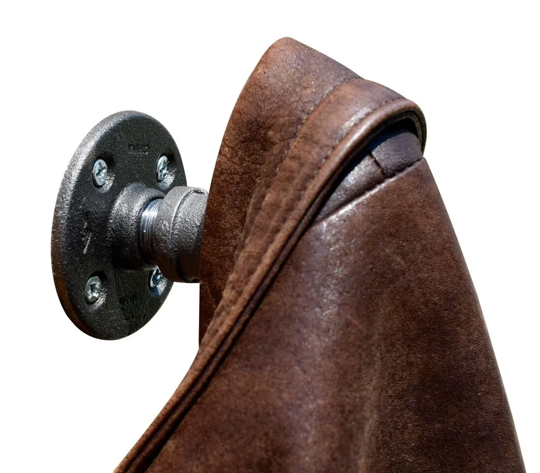 1/2inch Black Industrial Coat Hooks Wall Mounted Pipe Hooks For Towel Bag Robe Buy Wall