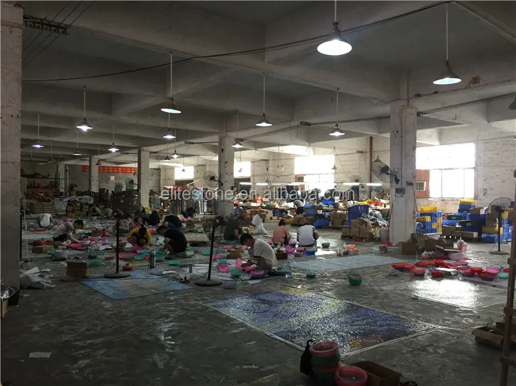 Art Mosaic,Flower Mosaic Art,Glass Mosaic Wall Art Murals (4).JPG