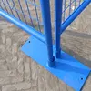 Blue color powder coated portable temporary fence welded temporary fencing