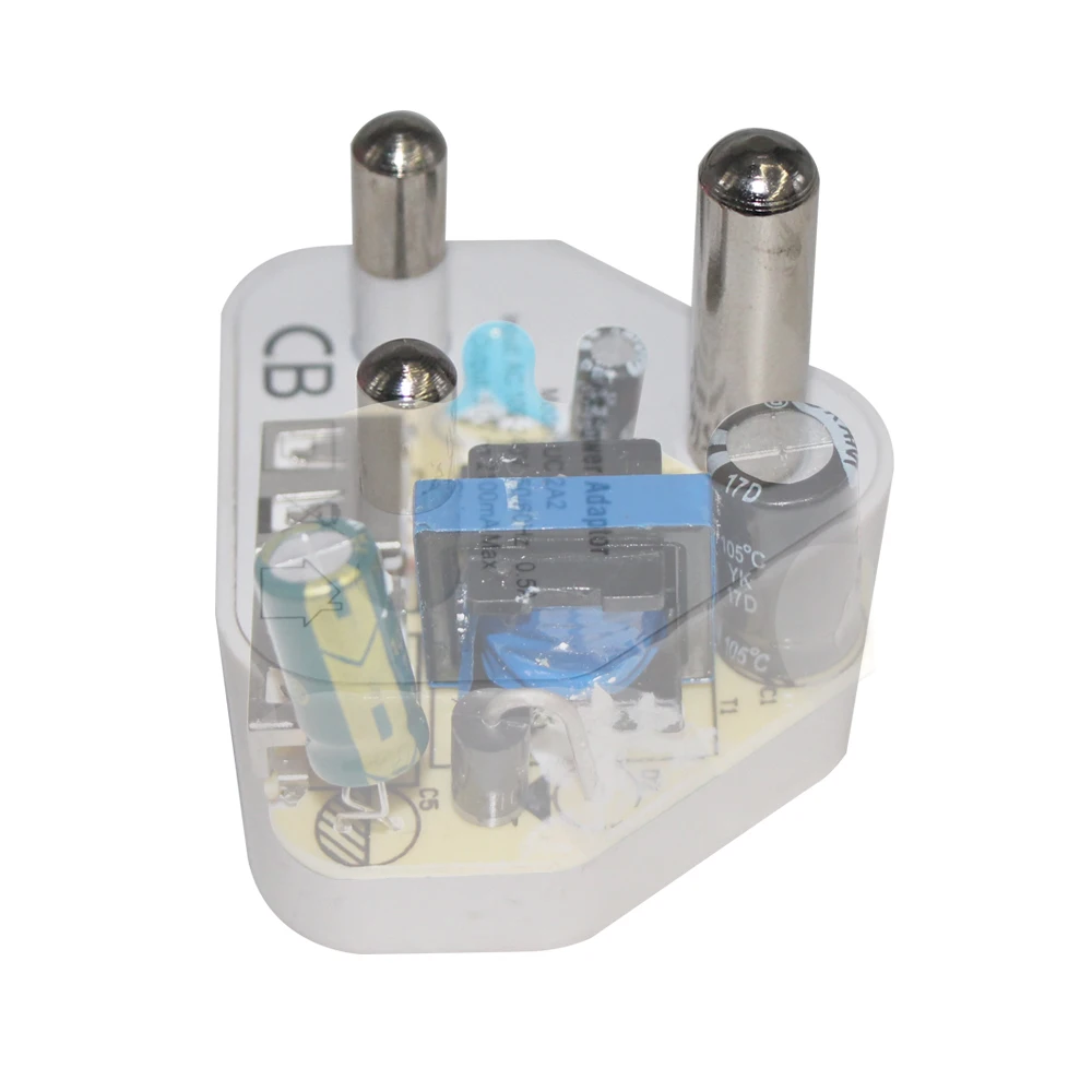 African Smart 3 Pin Plug 5v/2a Power Usb Charger 5 Volt Wall 5v 2a