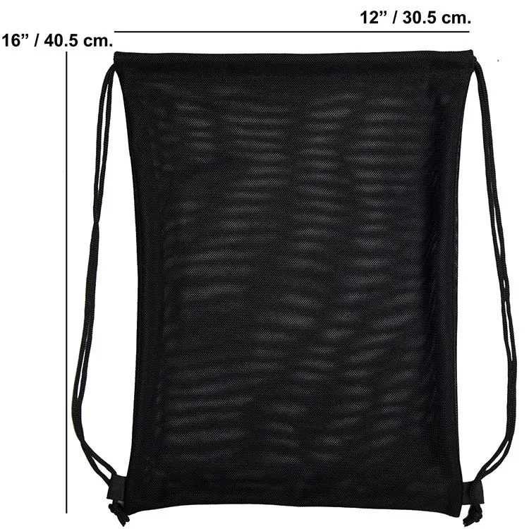 High Quality Stylish Wholesale Multi Functional Black Mesh Drawstring