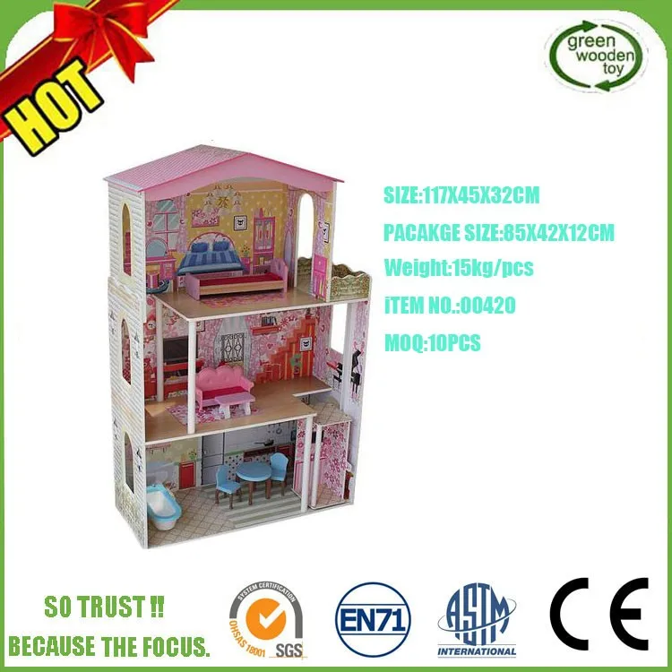 plush doll house