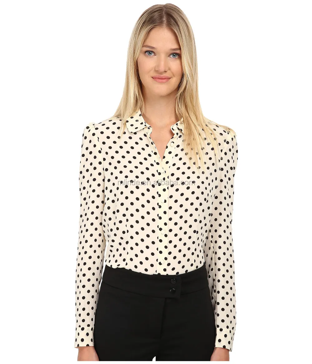 polka dots blouses shirts tops