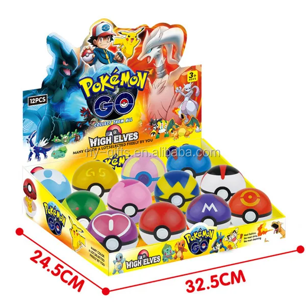 China Manufacture Pokemon Ball Figure Toys For Kids Plastic Pokeball