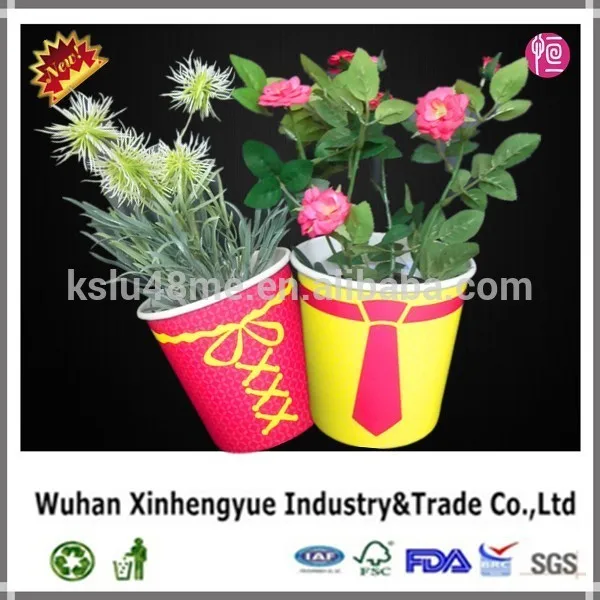 Printed Disposable Decorate Room Paper Flower Pot Buy Paper