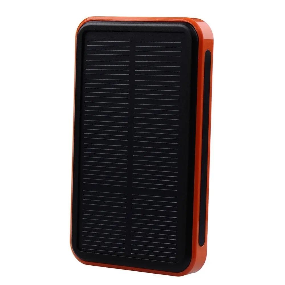 Vipwind Solar Power Bank 20000mAh Solar Charger Waterproof Portable Solar Power Bank Dual USB Solar Charger for Cell Phone Power Bank - Orange