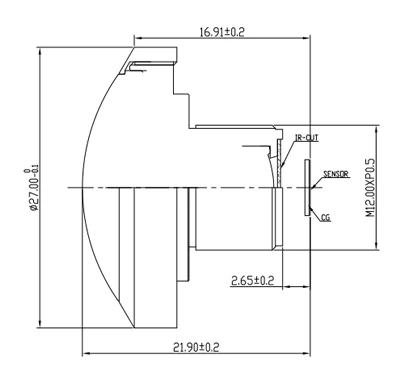 PS5270 4G2P 240 degree super wide angle wireless security ip camera cctv lens 