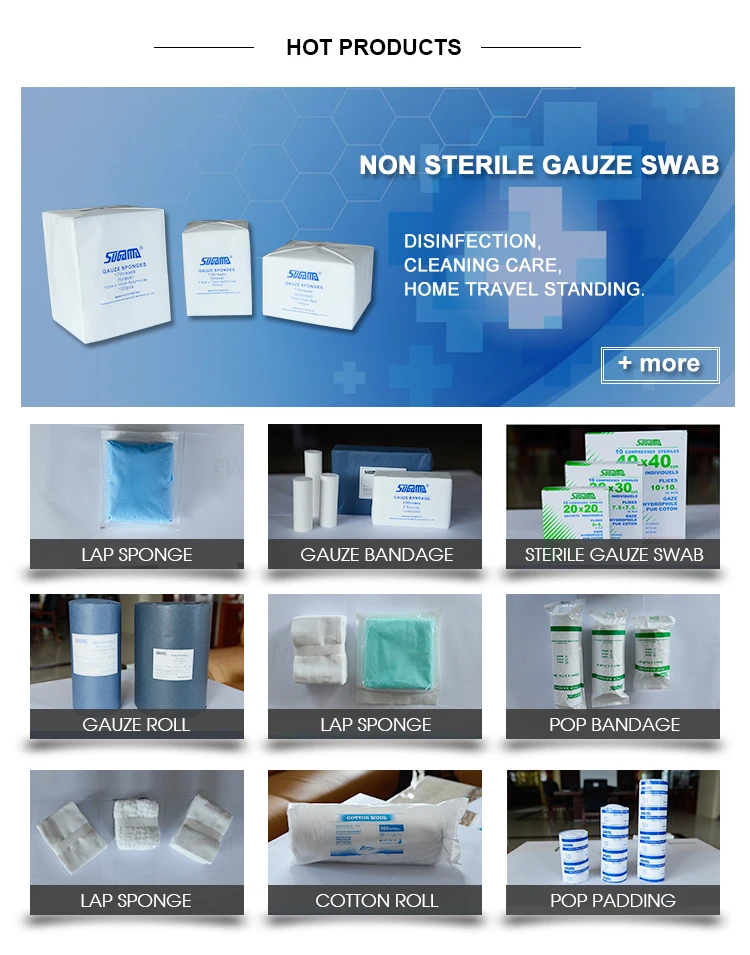 Medical consumable certified surgical non-sterile / sterile lap sponge for sale