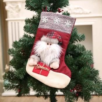 large size village style funny christmas stocks candy gift bags holders xmas decoration supplies santa claus - Christmas Decorations Large Santa Claus large size village style funny christmas stocks candy gift bags holders xmas decoration supplies santa claus - Christmas Decorations Large Santa Claus