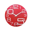 A Great Variety of Models Large Number Clear Glass Wall Clock for Decor