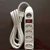 Brazil extension cord 4 ways multiple socket power strip with surge protector