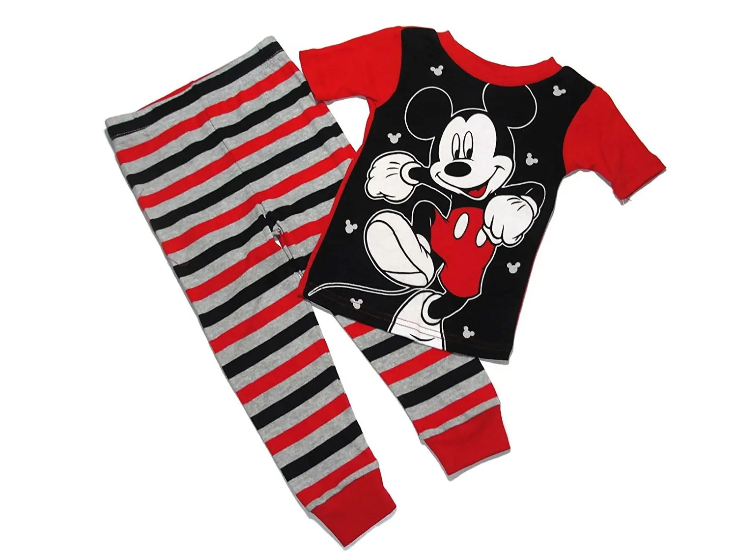 Disny Mickey Mouse Boy's Size 2T 4-Piece Graphic and Print Pajama Pants Set