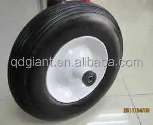 16 inch heavy duty Wheelbarrow PU foam Wheel 4.00-8