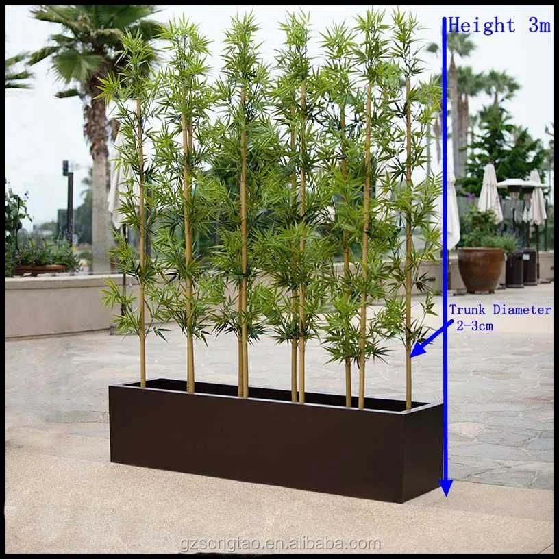Outdoor Decoration Tall Artificial Bamboo Tree / Artificial Bamboo