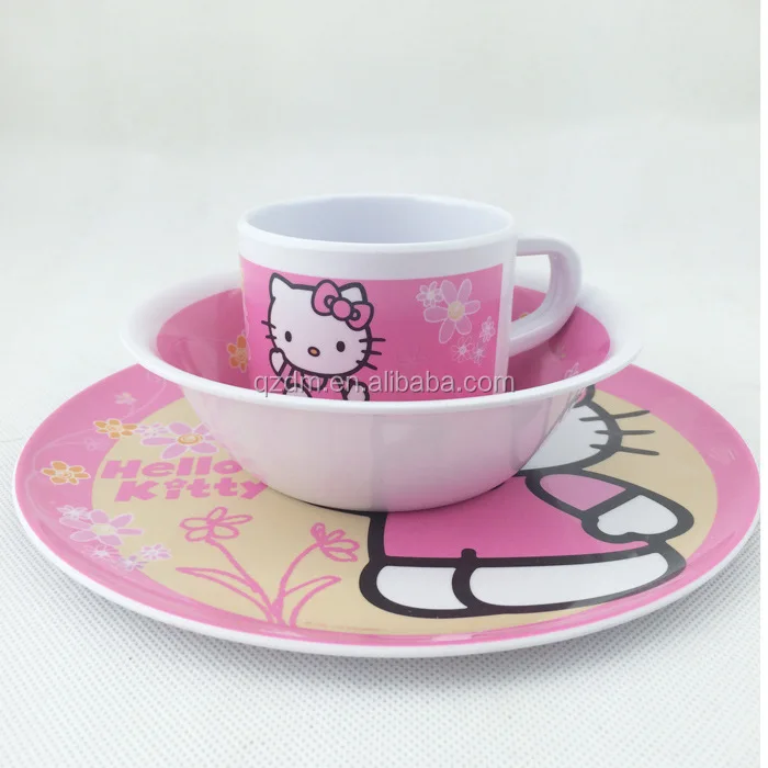 Melamine Kids Set , Children Plastic Tableware Foodgarde