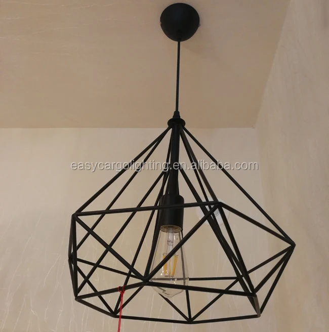 Loft Retro Chandelier Lights Iron Wire Pendant Light Iron Wire Pendant Light