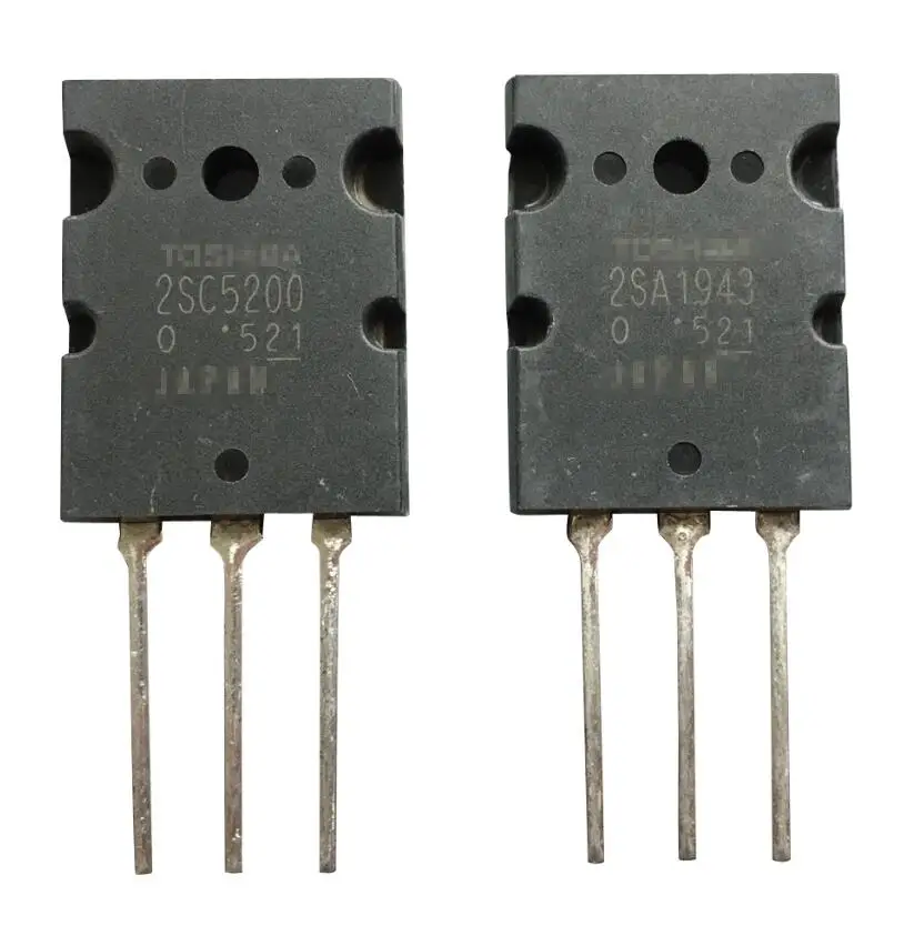 iFCOW 5 Pair Black 2SA1943 2SC5200 High Power Matched Audio Transistor 