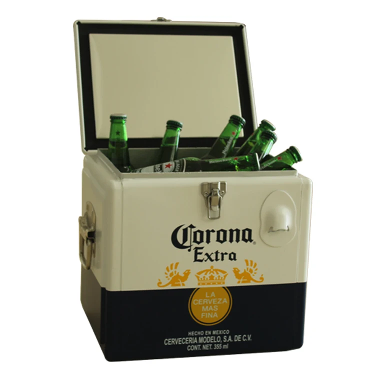 20l High End Metal Corona Cooler Box Waterproof Ice Box - Buy 20 Liter ...