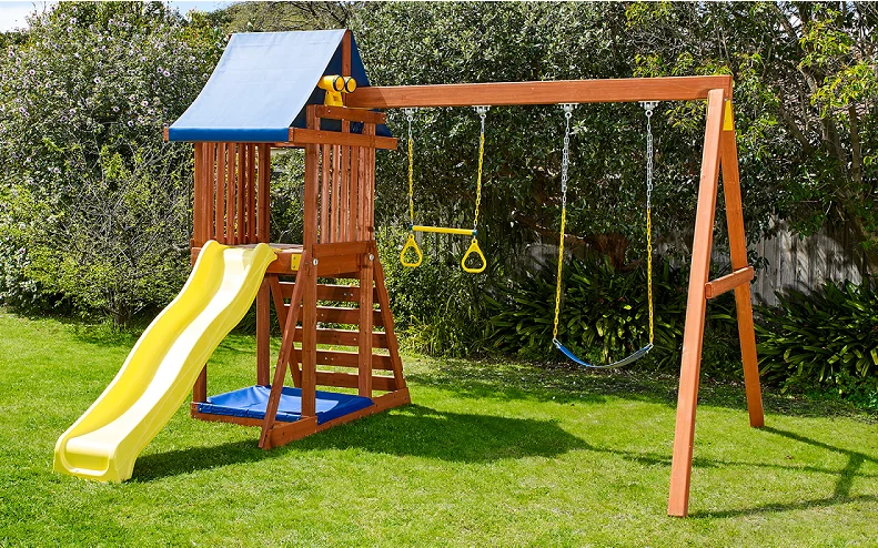Juego De Columpio De Madera Para Niños,Equipo De Patio Al Aire Libre