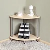 Modern Two Tiers Storage Racks Space Saving Wall Corner Convenient Tables