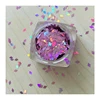 Factory price wholesale red rhombus holographic glitter cosmetic grade solvent resistant powder for wedding&festival