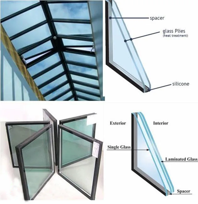 5mm+5mm tempered insulated glass-5mm+5mm clear toughened double glazing