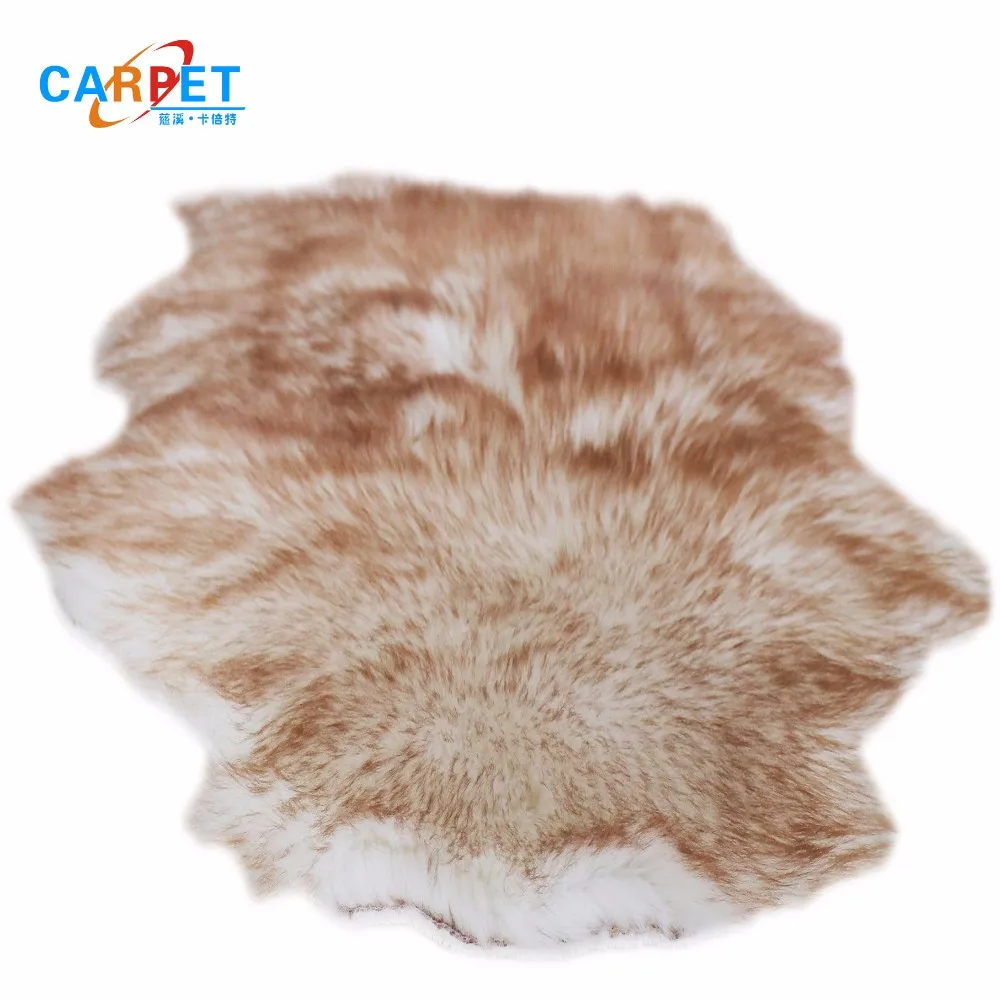 Multifunctional Faux Fur Rug 5x7 White Sheep Shape With High Quality