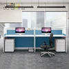Modern Office Furniture 4 Seat Straight Office Workstation