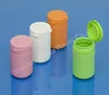 Plastic Pill Container, medicine plastic bottle with snap secure easy-pulling lid, capsule pill bottle