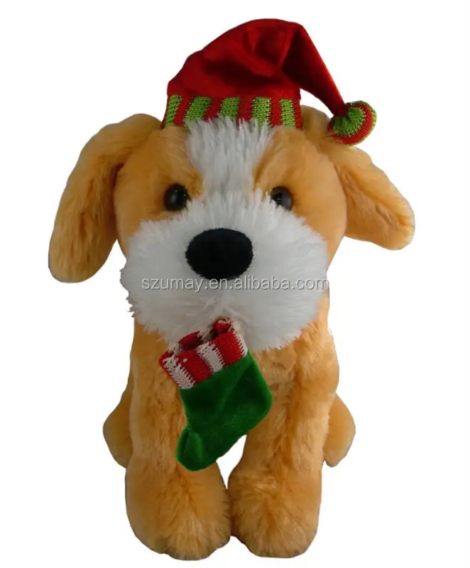 christmas dog plush