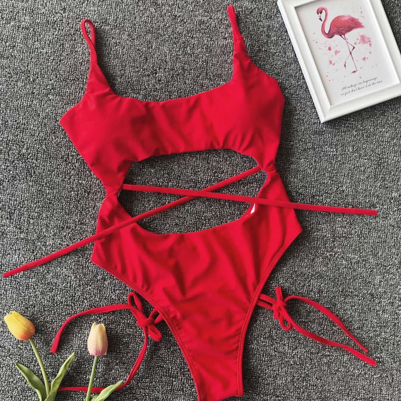 Sexy Monokini One Piece Swimsuit Bandeau Swimwear Women - Buy Sexy ...