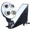 Softbox With 4 Bulbs E27 with cable 2.5M 60x60cm E27 bulb Lamp Universal softbox for Jewelry