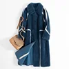 Natural Sheep Lamb Shearling Jacket Women Ladies Long Pattern Winter Coat Real Sheep Shearling Fur Winter Jacket Coat