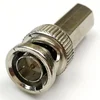 Brass BNC Connector Male Twist-on RG 6 Coax Coaxial Cable Connector for cctv Security Camera