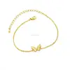 New Arrival Butterfly Slave Bracelets Gold Filled Animal Bracelet Stainless Steel Jewelry For Girls Gift