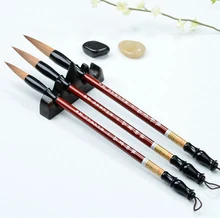 3pcs/lot Calligraphy Brushe Pen Weasel hair Writing Brush Traditional Chinese Painting Brush Large Regular small writing set
