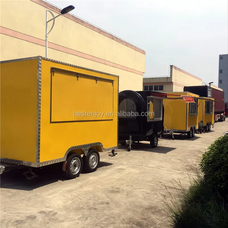 mobile food cart with frozen yogurt machine blue - 16
