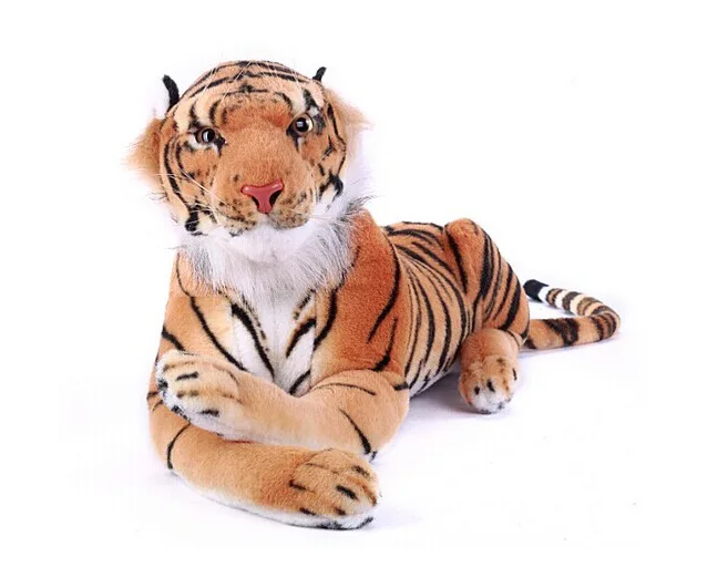 lifelike stuffed tiger