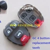 4 button pad replacement for GC remote ( with teeth)