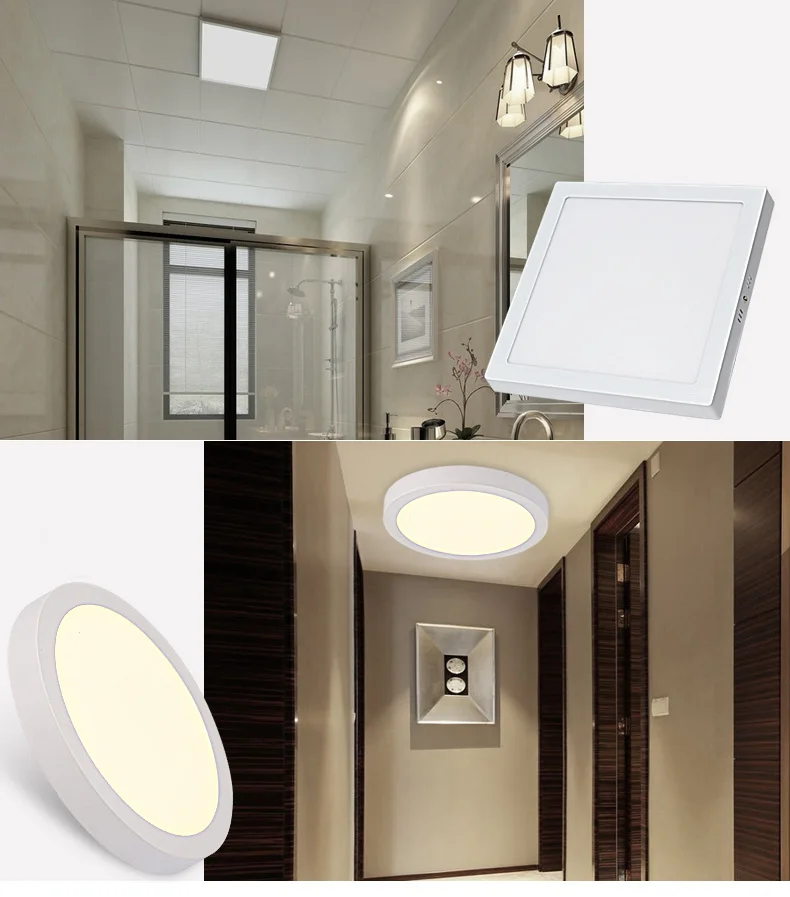 Hotselling Square Surface Mounted Led Panel Light 6W/12W/18W/24W