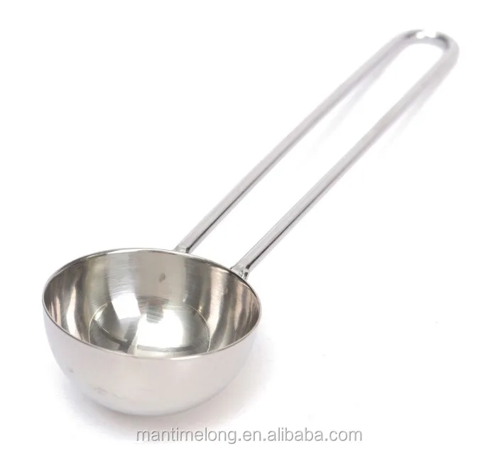 2 stuks 1/8 30ml meetbekers en lepels Koffie Melk Thee Bakken Tafellepel wegen voedsel voor korte steel en lange steel koken Maatbeker Zilver Roestvrij staal