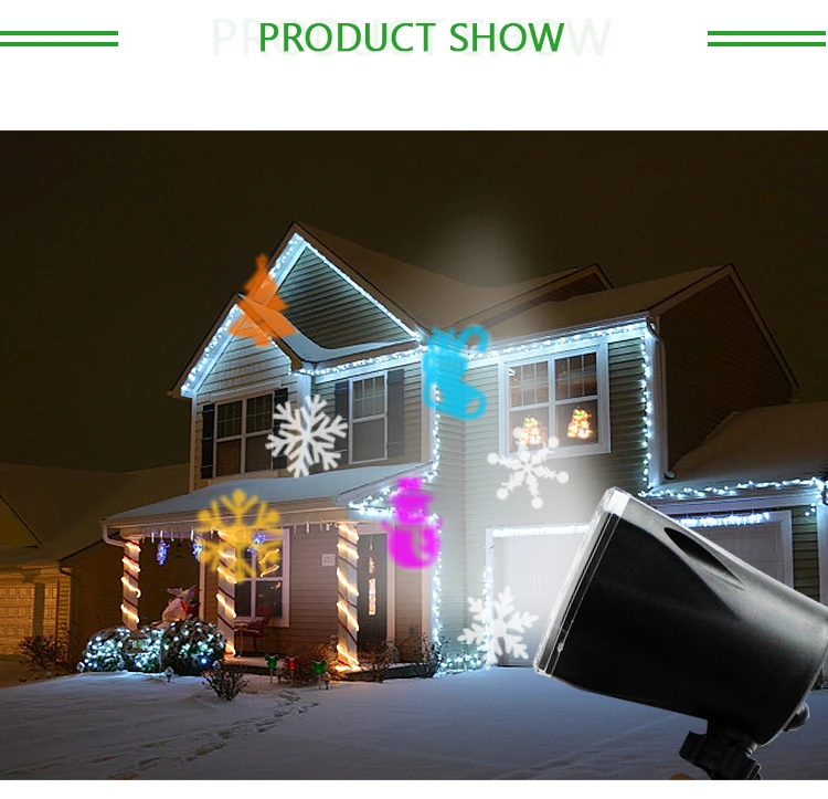 led rotating star/snowflake projection CE/ROHS  high quality projector light