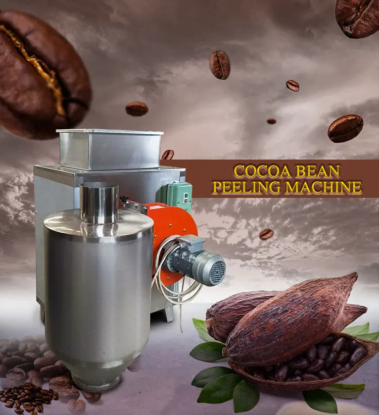 Commercial Cocoa Bean Peeler Winnower Peeling Cocoa Bean Winnowing