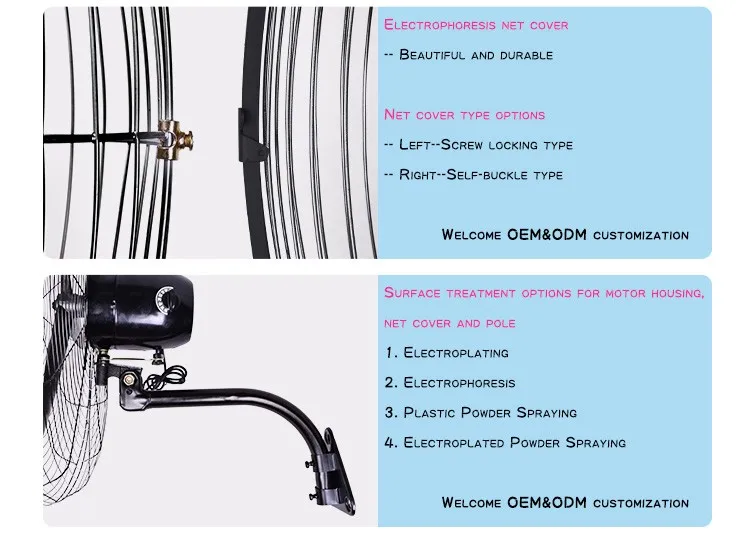 Quality Wall Mounted Fan, 220V, Electric - detail 8