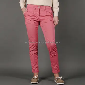 ladies khaki chinos