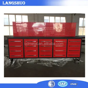 Warehouse Garage Industrial Storage Steel Tool Workbench With