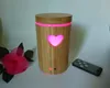 Factory new bamboo diffuser with IR remote led aroma diffuser natural essential oil set beauty aromatherapy humidifier