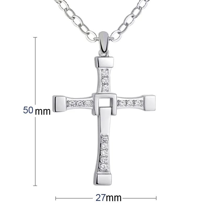 Film star Fine 18k gold plated fast and furious dominic toretto cross ...