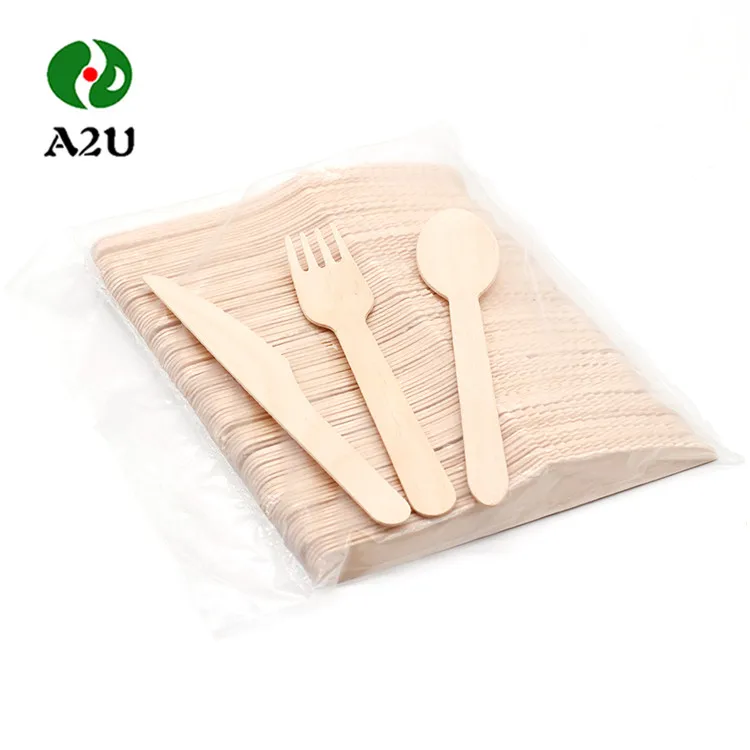 100 200 x Quality Disposable WOODEN Knives/forks CUTLERY :FORKS & KNIVES 100
