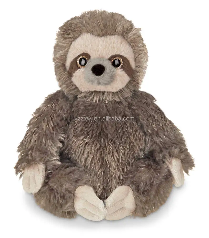 Free Sample Custom Cuddle Hanging Three Toed Sloth Stuffed Heated